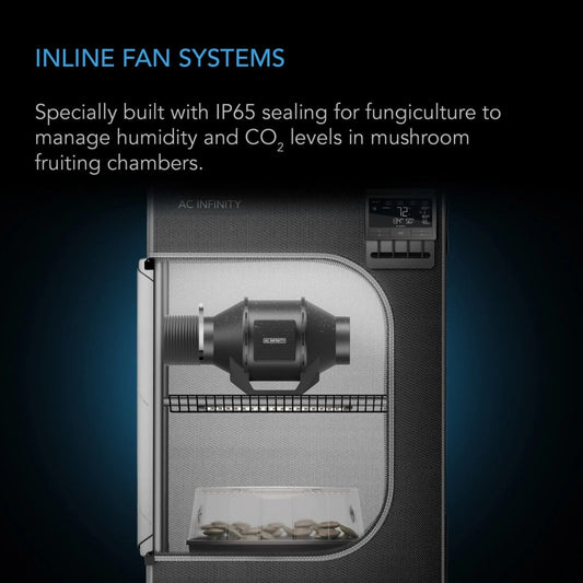AC Infinity CLOUDLINE H4 Quiet Inline Mixed-Flow Duct Fan 4"