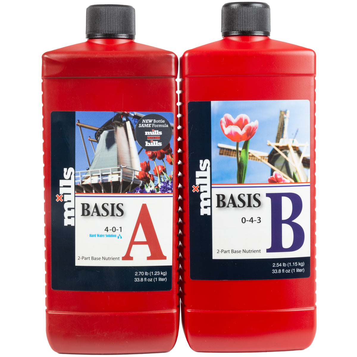 Mills Nutrients Basis A & B (Hard Water & Soft Water Variants)