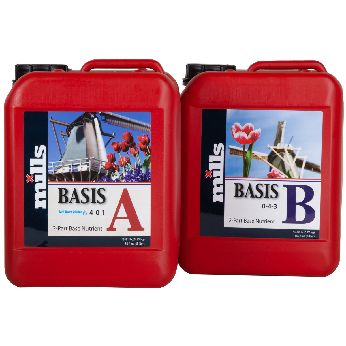 Mills Nutrients Basis A & B (Hard Water & Soft Water Variants)