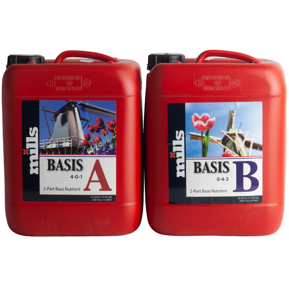 Mills Nutrients Basis A & B (Hard Water & Soft Water Variants)