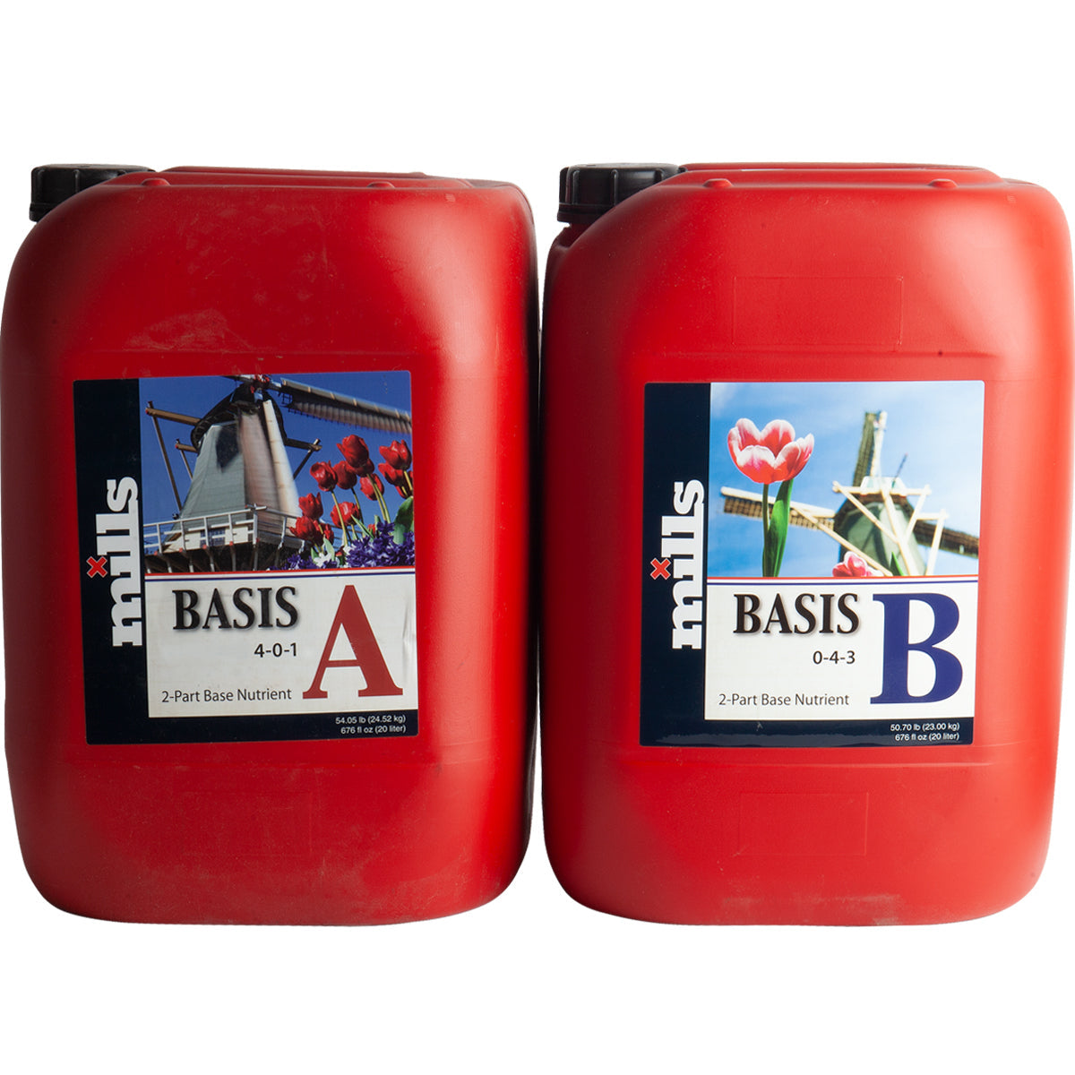 Mills Nutrients Basis A & B (Hard Water & Soft Water Variants)