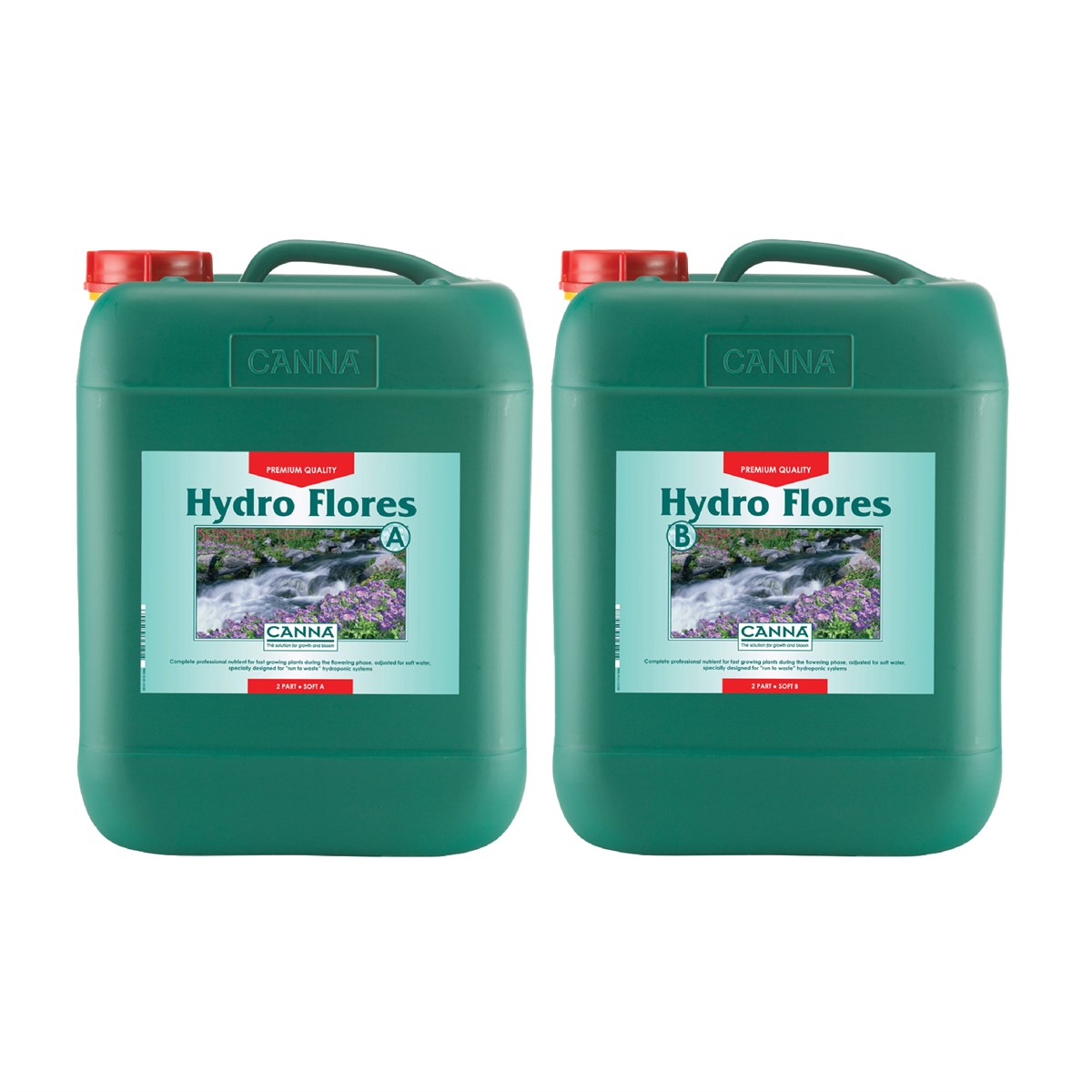 Canna Hydro Flores A&B (Hard Water & Soft Water Formulas)
