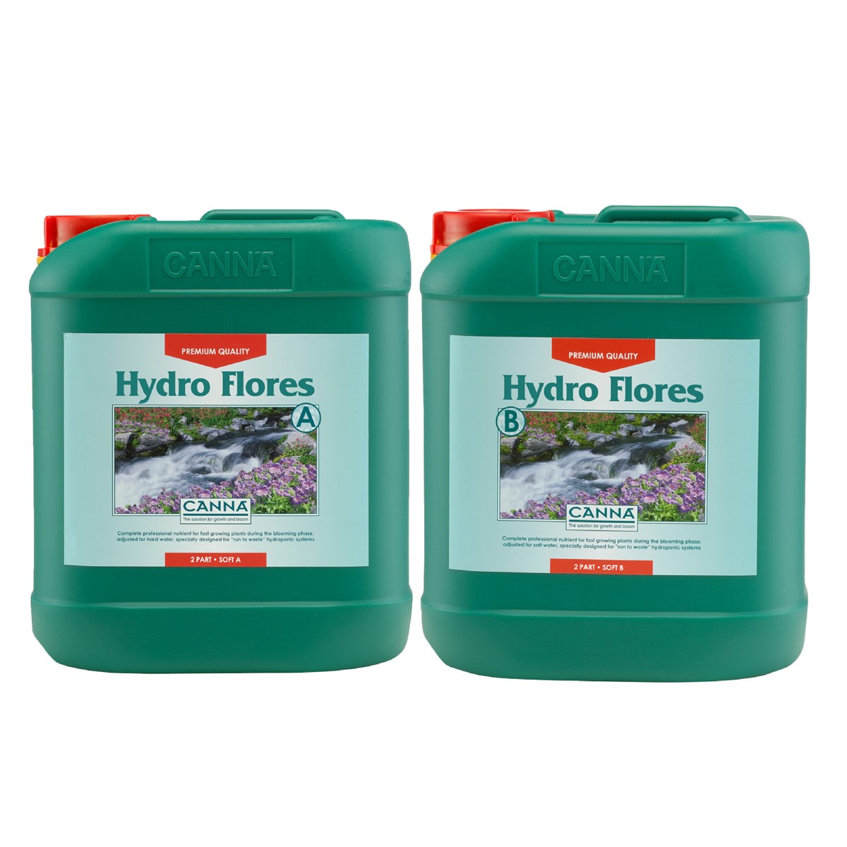 Canna Hydro Flores A&B (Hard Water & Soft Water Formulas)