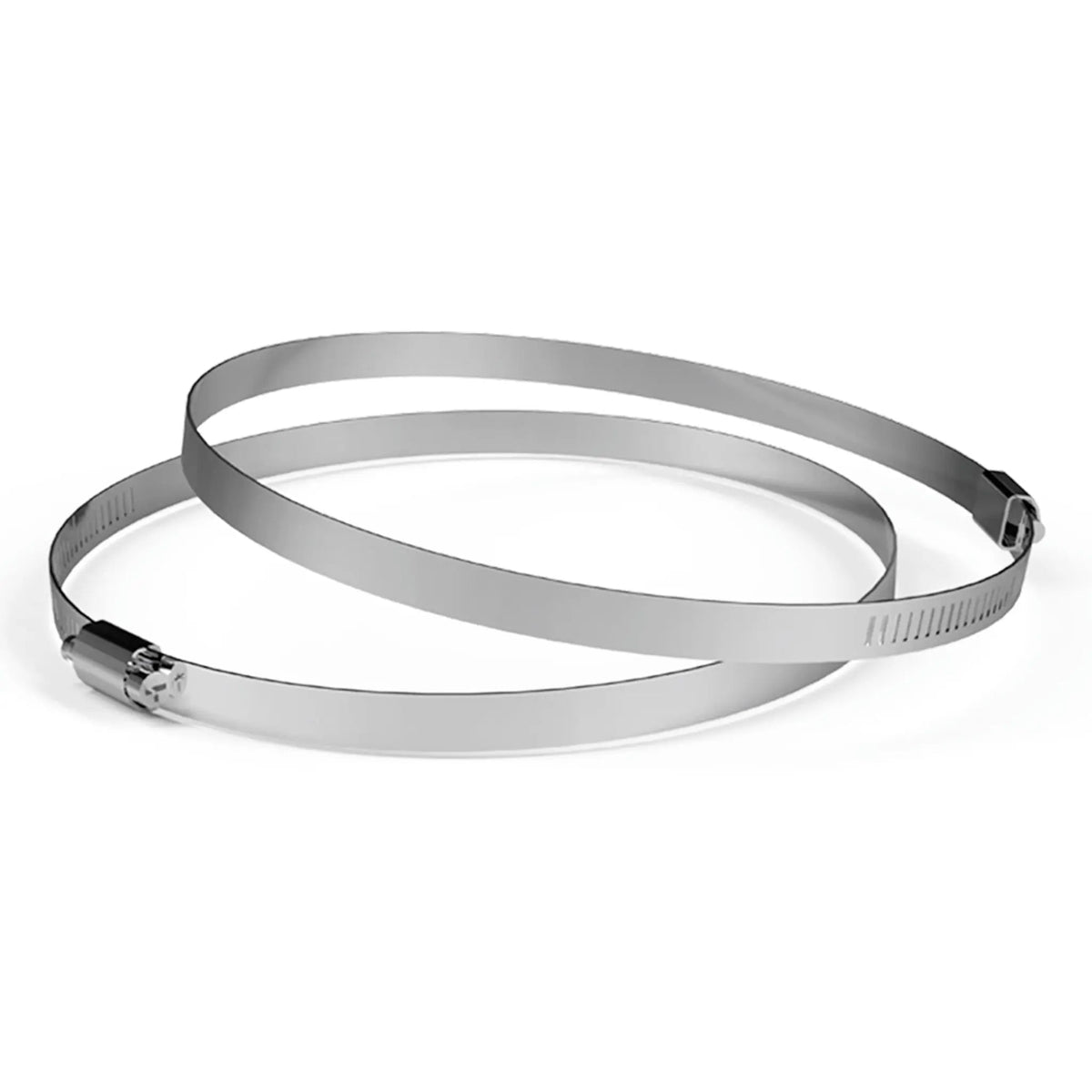 AC Infinity 8-Inch Stainless Steel Duct Clamps, 2-Pack