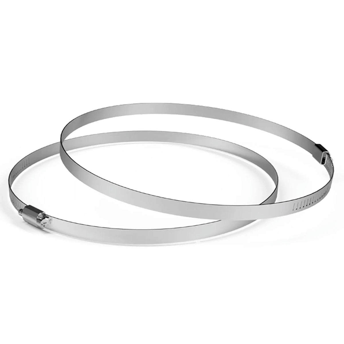 AC Infinity 12-Inch Stainless Steel Duct Clamps, 2-Pack