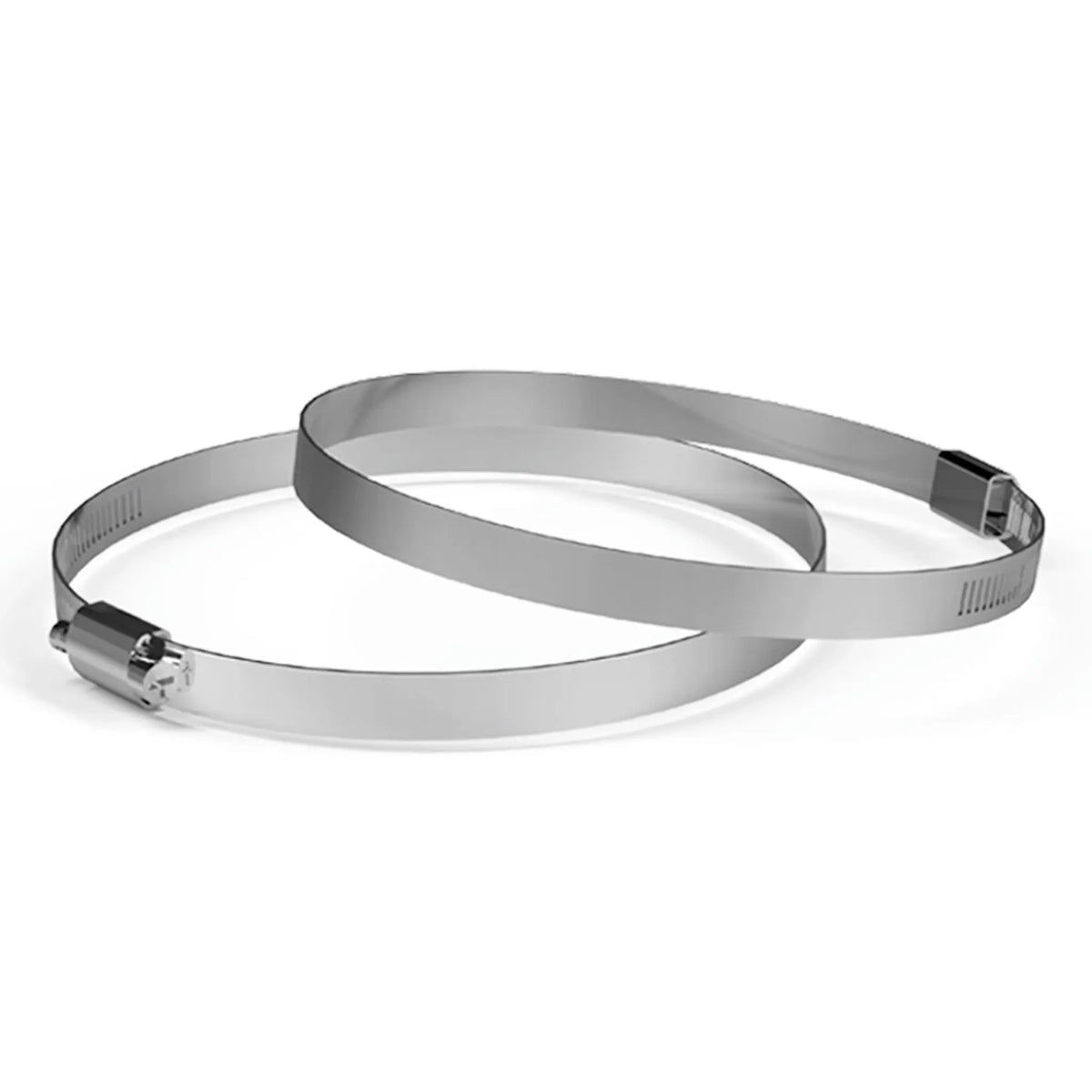 AC Infinity 6-Inch Stainless Steel Duct Clamps, 2-Pack