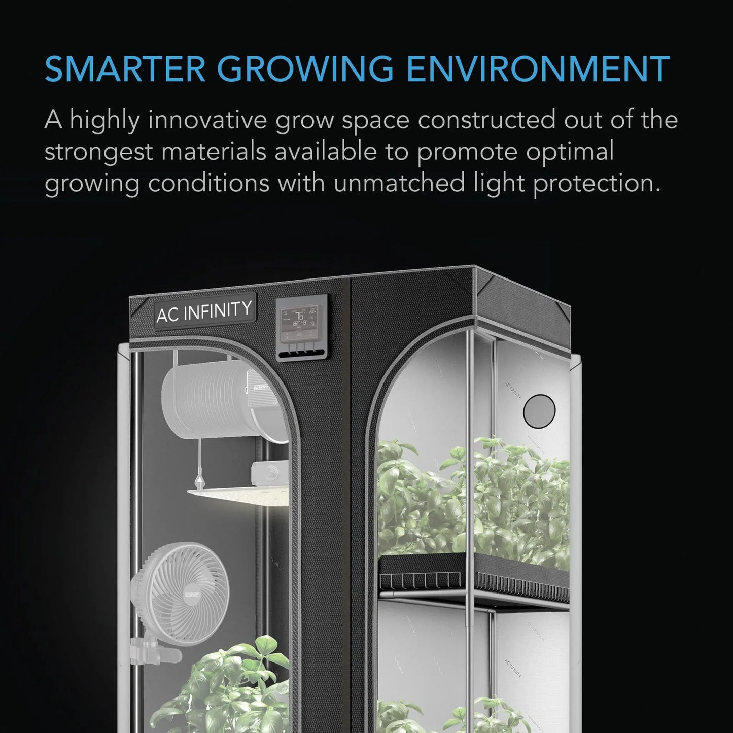 AC Infinity CLOUDLAB 743D 2-in-1 Advance Grow Tent 4x3x6