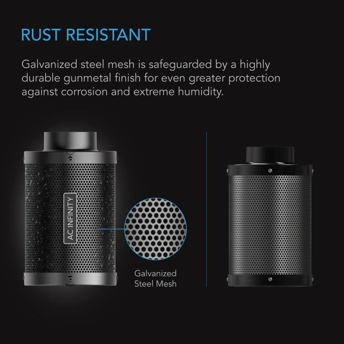 AC Infinity 4" Duct Carbon Filter (210 CFM)