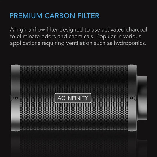 AC Infinity 4" Duct Carbon Filter (210 CFM)