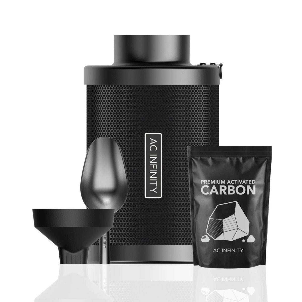 AC Infinity 4" Refillable Carbon Filter Kit