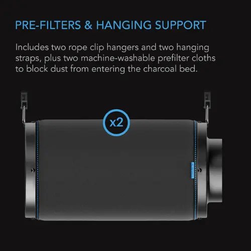 AC Infinity 6" Duct Carbon Filter (410 CFM)