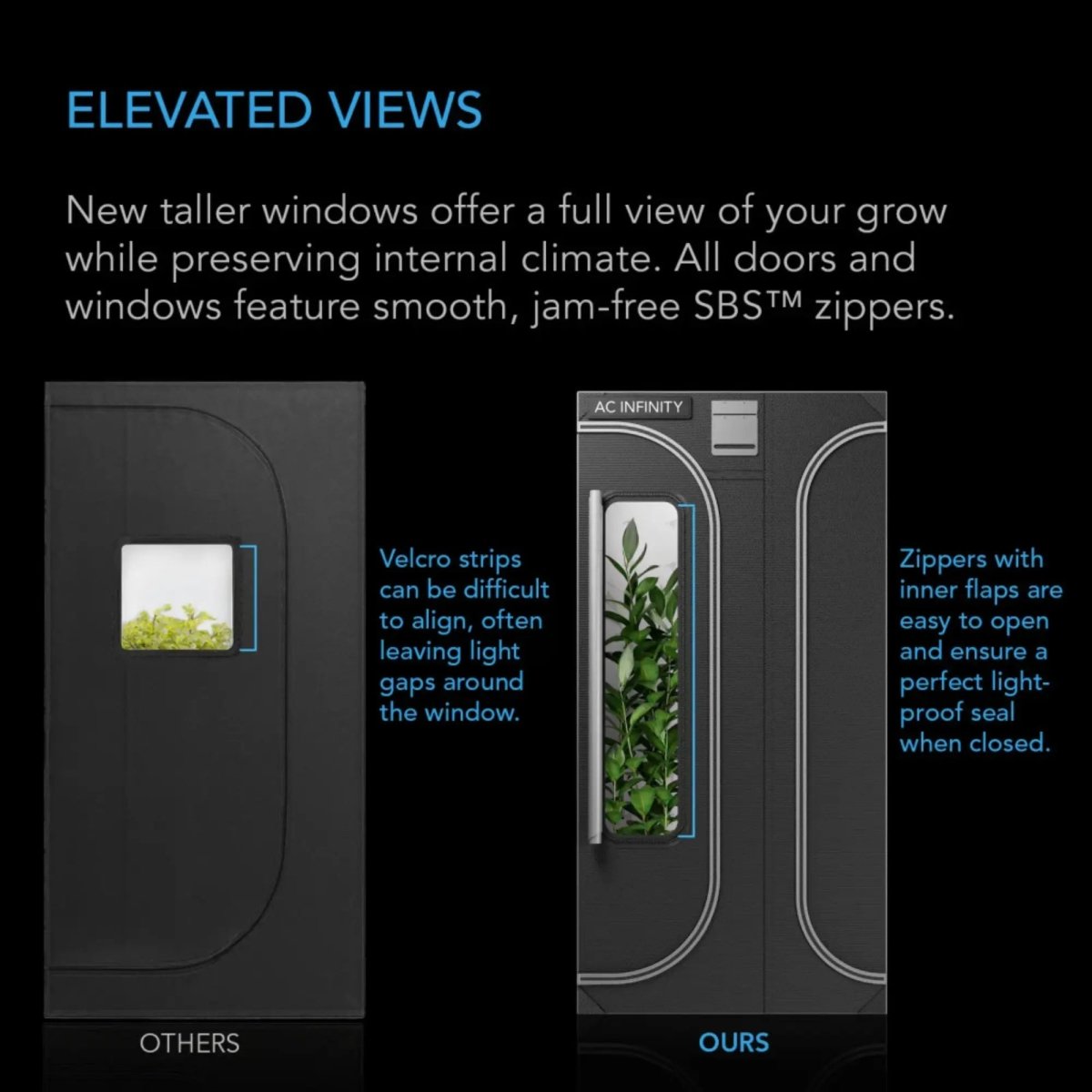 AC Infinity CLOUDLAB 632D 2-in-1 Advance Grow Tent 3x2x6