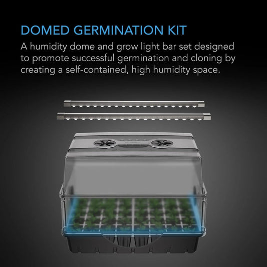AC Infinity Domed Germination Kit with LED Grow Light Bars