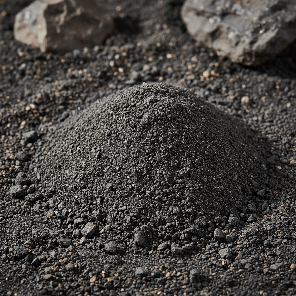 Basalt rock dust