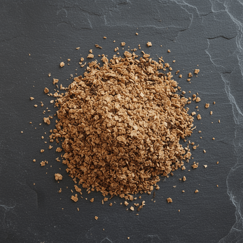 Wheat bran on slate