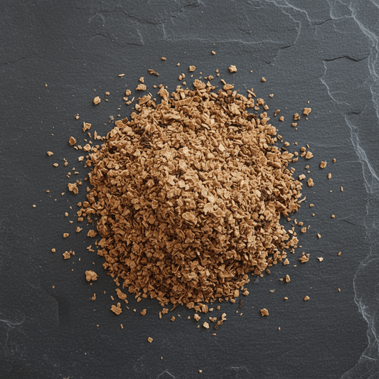 Wheat bran on slate