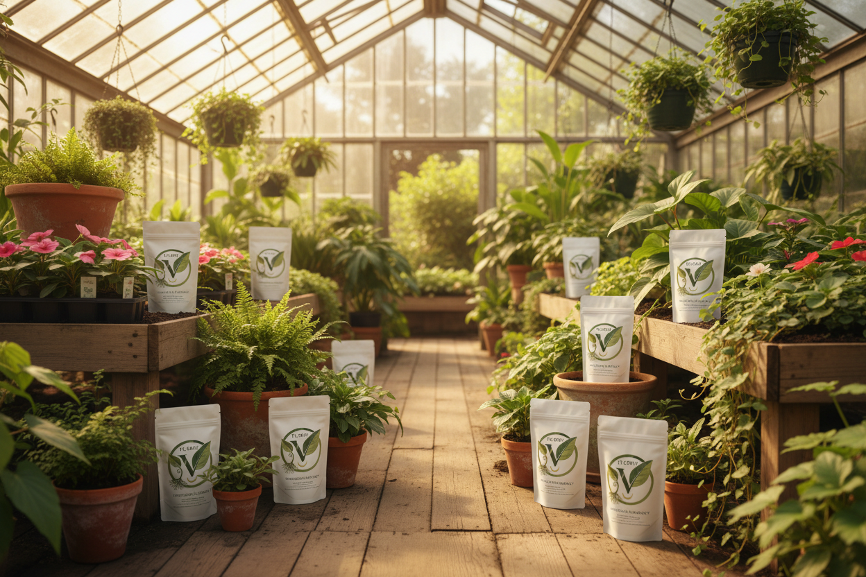 Florifi Houseplant Harmony Greenhouse Scene