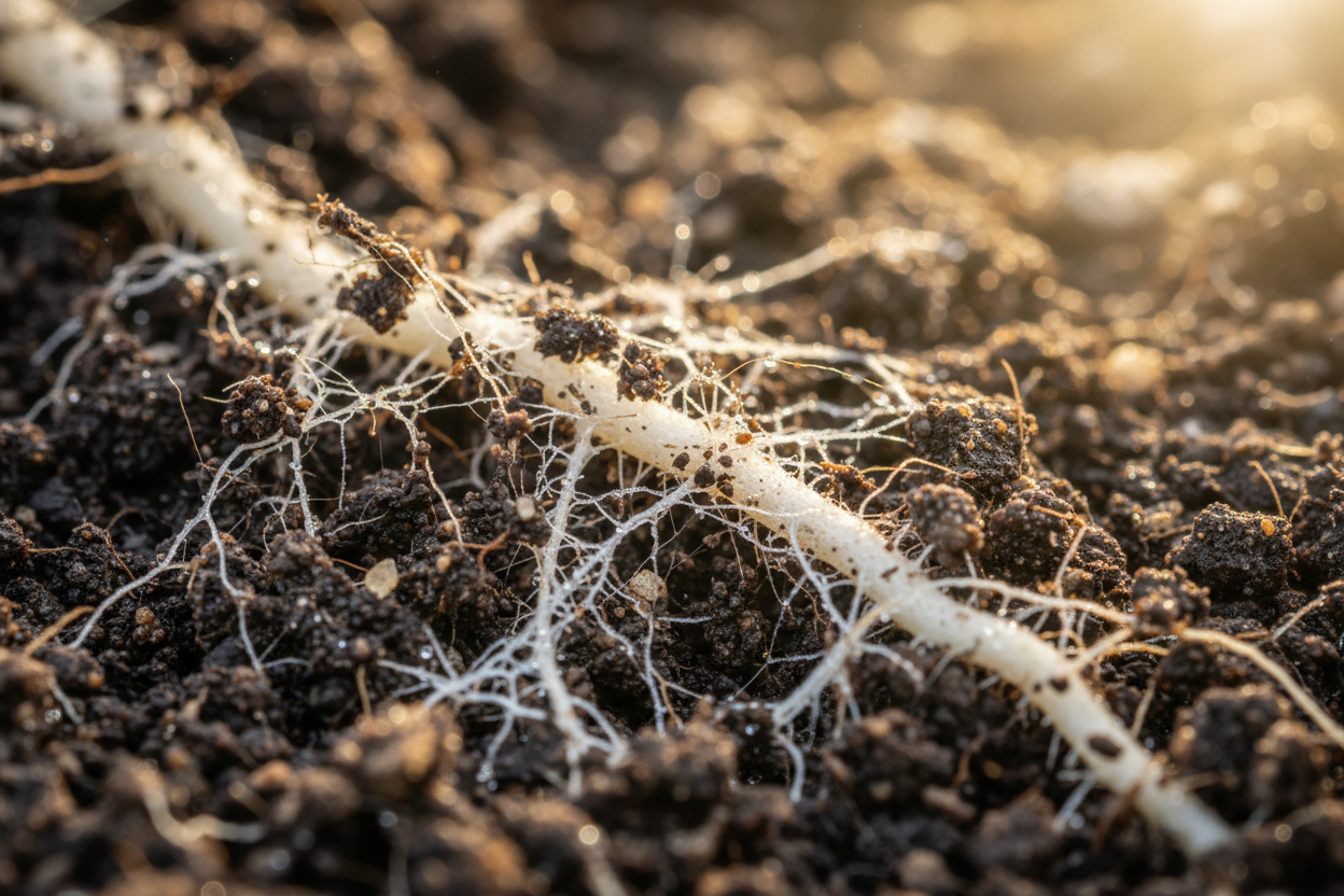 Healthy mycorrhizal roots