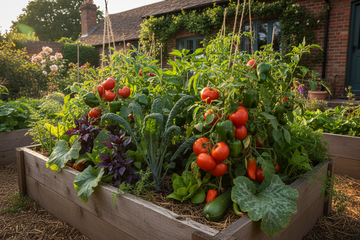 Raised bed in full production