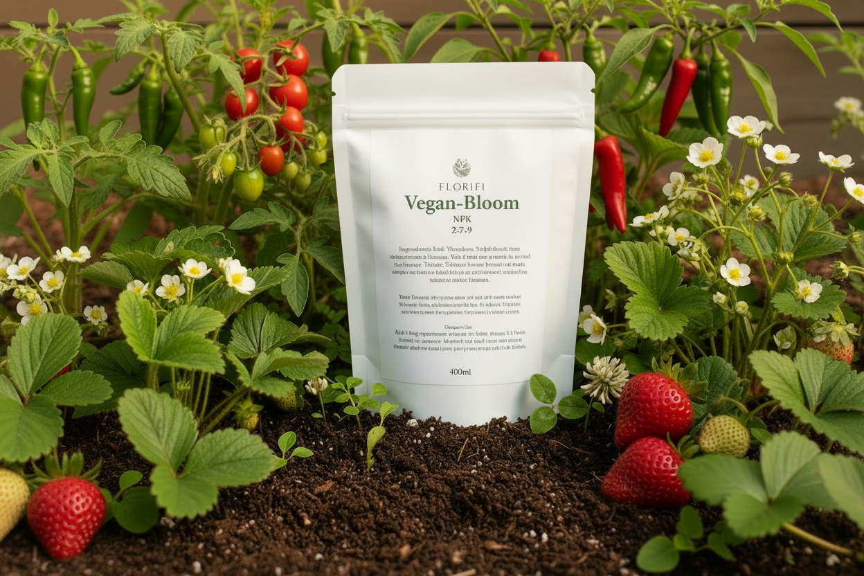 Florifi Vegan Bloom NPK fertiliser package 